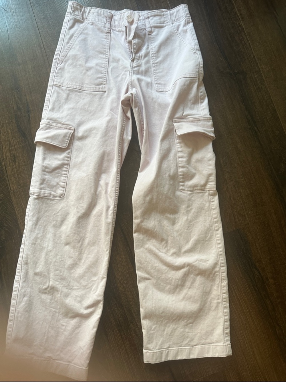 abercrombie kids light pink cargo pants